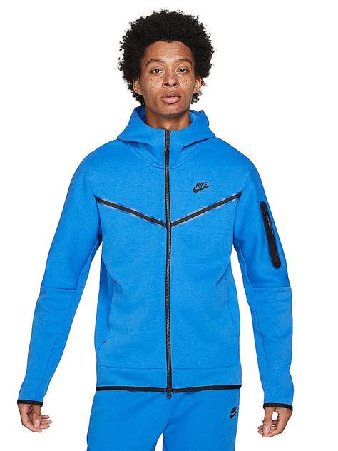 blauwe wit nike tech|Nike Sportswear Tech Fleece Full.